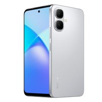 Smartphone Infinix Smart 10 - 4GB RAM 256GB - Câmera 8MP + IA - 6.67” HD+ 120Hz - Bateria 5000mAh - Dual Chip - Prata