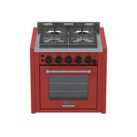 Fogao a Gas de Embutir 4 Bocas Venax Temis Vermelho 127V