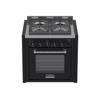 Fogao a Gas de Embutir 4 Bocas Venax Temis Preto 127V