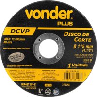 Disco Corte 115,0X1,0X22,23 Dcvp  V Plus