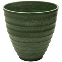 Vaso Cachepot Para Plantas Névoa Verde Plástico Lyor 15x7cm
