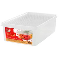 4 Potes Organizadores de Geladeira com Tampa Plástico M Frut