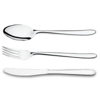 Faqueiro 12 Pessoas Garfos Colheres Facas de Mesa Inox Siena