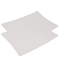 Conjunto 2 Tábuas de Corte Dupla Jogo Americano Flex 2 em 1