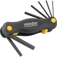 Jogo De Chaves Hexagonais (Allen) Curta Com Suporte Plástico