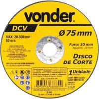 Disco Corte  75,0X1,40X10,0 Vonder