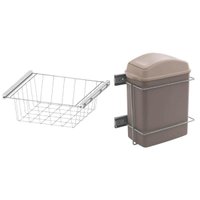 Kit Gaveta Aramada Fruteira 28x31cm Lixeira Deslizante Cozin