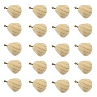 Kit 20 Puxadores de Madeira Redondos Para Móveis Gavetas Armários Modelo Luna