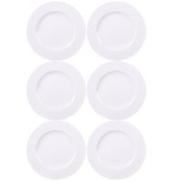 Jogo 6 Pratos Rasos de Jantar em Porcelana 27cm Tramontina Ingrid Cozinha Servir Entradas Mesa Posta