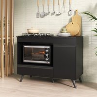 Balcão para Cooktop e Forno 105cm Com 1 Porta 1 Gaveta Veneza Multimóveis MP2258