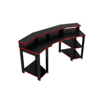 Mesa Computador Casal Gamer ME4167 Preto/Vermelho - Tecno Mobili