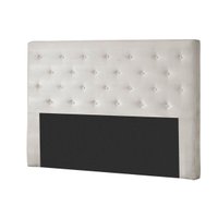 Painel de Cama Box Estofada Queen Hampton Suede Bege - Probel