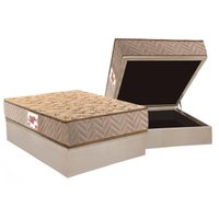 Cama Box Baú Casal: Colchão Anatômico Paropas D28 AG65 Royalle Clean + Base CRC Suede Clean (138x188)
