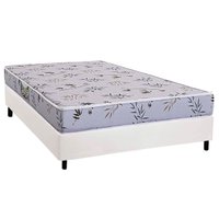 Conjunto Box Casal: Colchão Espuma Herval D28 St. Louis + Base CRC Corano White (138x188)
