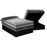 Cama Box Baú Casal: Colchão Molas MasterPocket Ensacadas Paropas Excellent Grafite + Base CRC Suede Black (138x188)