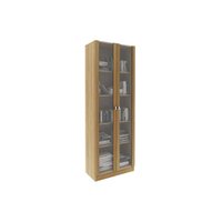 Armário Multiuso Lavanderia AM-3112 c/ 2 Portas c/ Vidro Amêndoa - Tecno Mobili