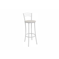 Banqueta Sala de Jantar Petra 1B700BR Aço 1 Un Branco/Corano Branco - Kappesberg