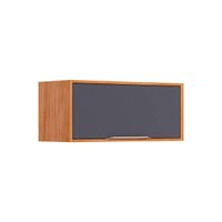 Armário Aéreo p/ Cozinha Áurea c/ 1 Porta Basculante 80cm Cinamomo/Titanium - MGM