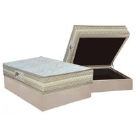 Cama Box Baú Casal: Colchão Ortopédico Paropas AG65 Master Clean + Base CRC Suede Clean (138x188)