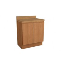 Balcão de Cozinha Modulado c/ Tampo Ciela R625 c/ 2 Portas 80cm Canela - Kappesberg