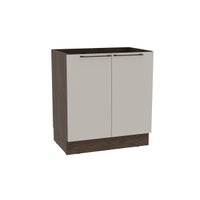 Balcão de Cozinha Amsterdam PH 3132 c/ 2 Portas s/ Tampo 80cm Avela/Off White - Herval