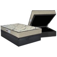 Cama Box Baú Casal: Colchão Anatômico Paropas D33 AG65 Max Sono + Base CRC Suede Gray (138x188)