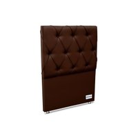 Painel de Cama Box Estofada Murat Facto Brown Solteiro - Corano Marrom - Ortobom