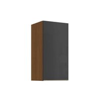Armário Aéreo p/ Cozinha Vibra T642 c/ 1 Porta 40cm Canela/Grafite Lacca - Kappesberg
