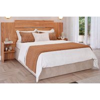 Painel Cama Box Madeirado Solteiro/Casal/Queen Mila Cinamomo - Panan