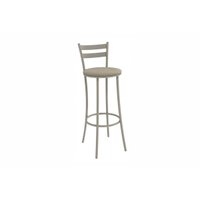 Banqueta Sala de Jantar Jade 1B699NK Aço 1 Un Niquel/Linho Bege Fendi - Kappesberg