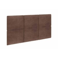Cabeceira Cama Box Estofada Modulada Lucca (3un) Casal/Queen - ano Capuccino - Rufato