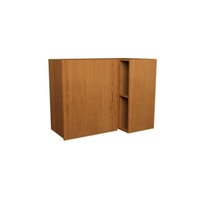Armário Aéreo p/ Cozinha Denver PH 3106 Canto Reto c/ 1 Porta Ripada e 2 Nichos 92,5cm Freijo Rocks - Herval