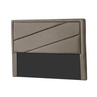 Painel de Cama Box Estofada King Oxford Suede Bege - Probel