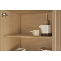 Módulo Cozinha Nesher Condessa Balcão c/ Tampo Condessa c/ 2 Portas 120cm Carvalho/Cinza-Nesher