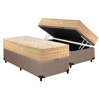 Conjunto Box Baú Solteiro: Colchão Molas Paropas Ensacadas Star Dream + Base CRC Courano Clean (88x188)