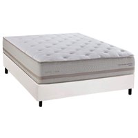 Cama Box Casal: Colchão Molas Ensacadas Herval C1740 + Base CRC Corano White (138x188)