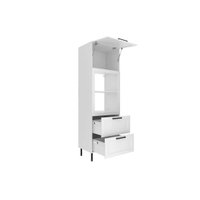 Paneleiro de Cozinha Modulado CZ-3306 c/ 1 Porta 2 Gavetas e c/ 1 Nicho p/ Forno 70cm Branco - Tecno Mobili