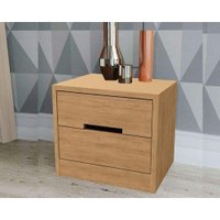 Mesa Cabeceira Casal S822 c/ 2 Gavetas Canela - Kappesberg