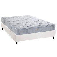 Cama Box Casal: Colchão Molas MasterPocket Ensacadas Herval Premium + Base CRC Corano White (138x188)