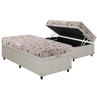 Conjunto Box Baú Solteiro: Colchão Espuma Herval D26 Sueño + Base CRC Courano Clean (88x188)