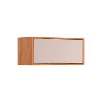 Armário Aéreo p/ Cozinha Áurea c/ 1 Porta Basculante 80cm Cinamomo/Off White - MGM