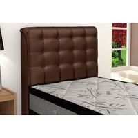 Painel de Cama Box Estofada Dama Plus Solteiro - Corano Cacau - Simbal