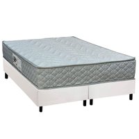 Cama Box King: Colchão Espuma D45 Paropas Pasquale Gray + Base CRC Corano White (193x203)