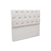 Painel de Cama Box Estofada Murat Facto White Queen - Corano Branco - Ortobom