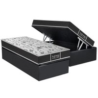 Conjunto Box Baú Solteiro: Colchão Molas Probel Prolastic ProDormir Sleep + Base CRC Suede Gray (88x188)
