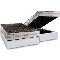 Conjunto Box Baú Casal: Colchão Espuma Paropas D33 Pasquale Plus + Base CRC Linhão White (138x188)