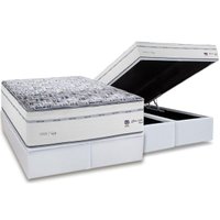 Conjunto Box Baú King: Colchão Molas Herval Ensacadas Maxspring C1723 + Base CRC Linhão White (193x203)