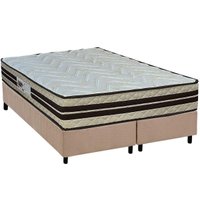 Conjunto Box King: Colchão Espuma Paropas AG65 Confort New + Base CRC Suede Clean (193x203)