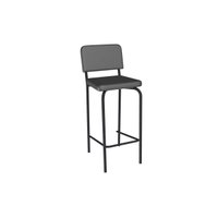 Banqueta Sala de Jantar Fiji 1B712PRF Aço 1 Un Preto/ano Preto - Kappesberg