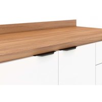 Cozinha Completa Firenze 4 Peças (2Aéreos+1Balcão+1Paneleiro) C4P251 Avena/Grafito - Demóbile